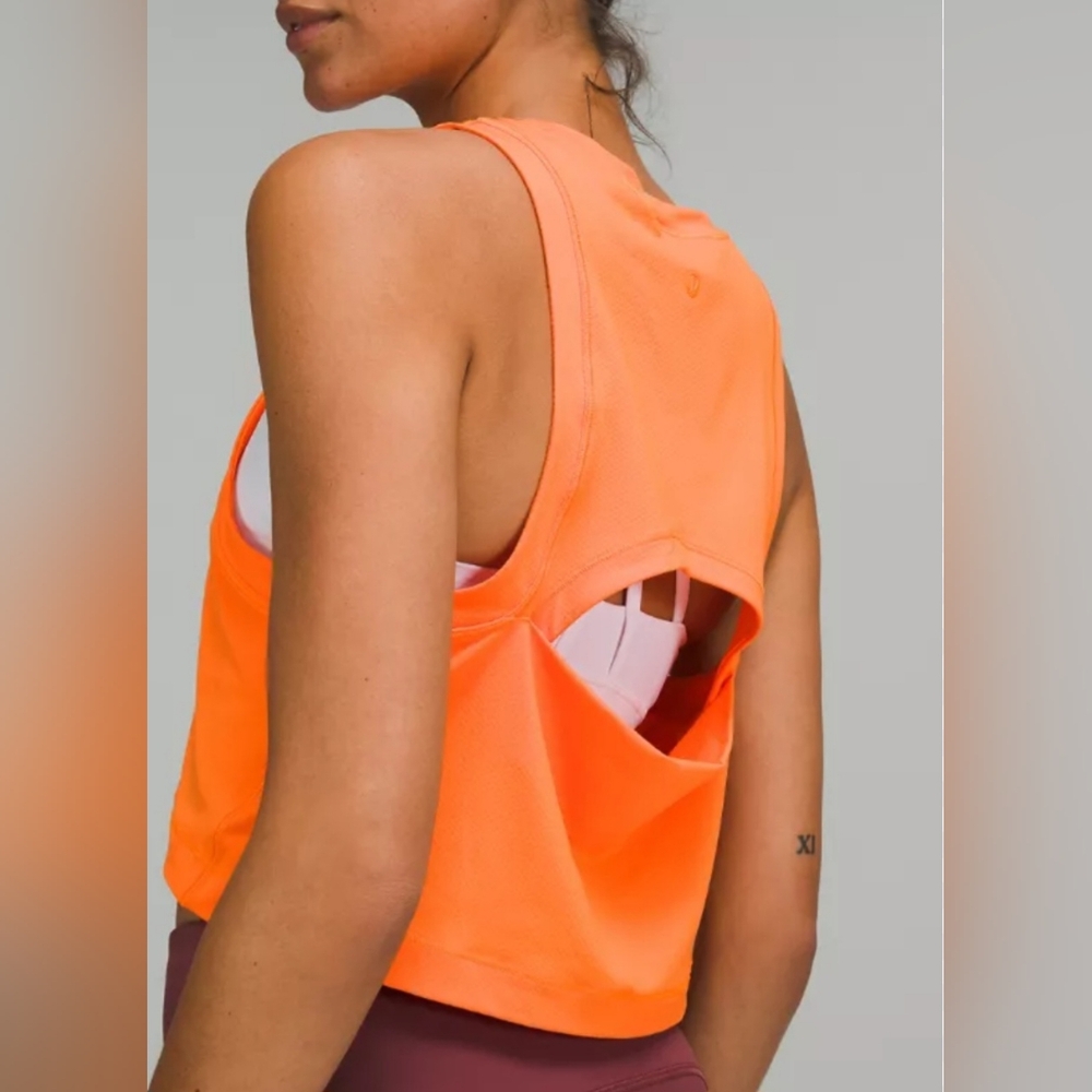 Lululemon Open-Back Cropped Training Tank Top